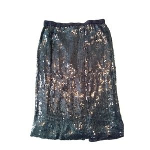 Women's Black sequin skirt